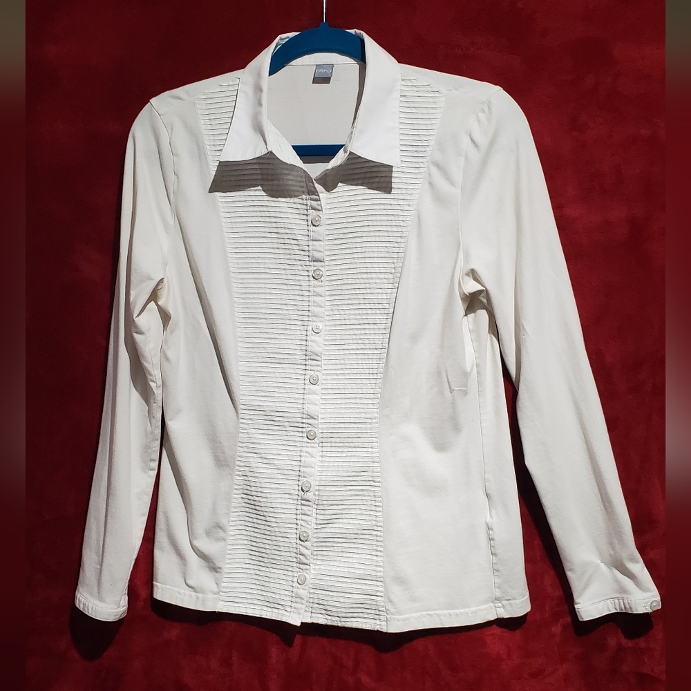 ERFO European white shirt with long sleeve size 40 (about 8)
